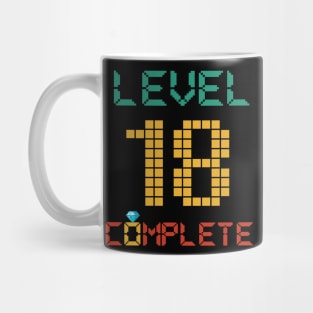 Level 18 Complete Vintage Gift Shirt Celebrate 18th Wedding Mug